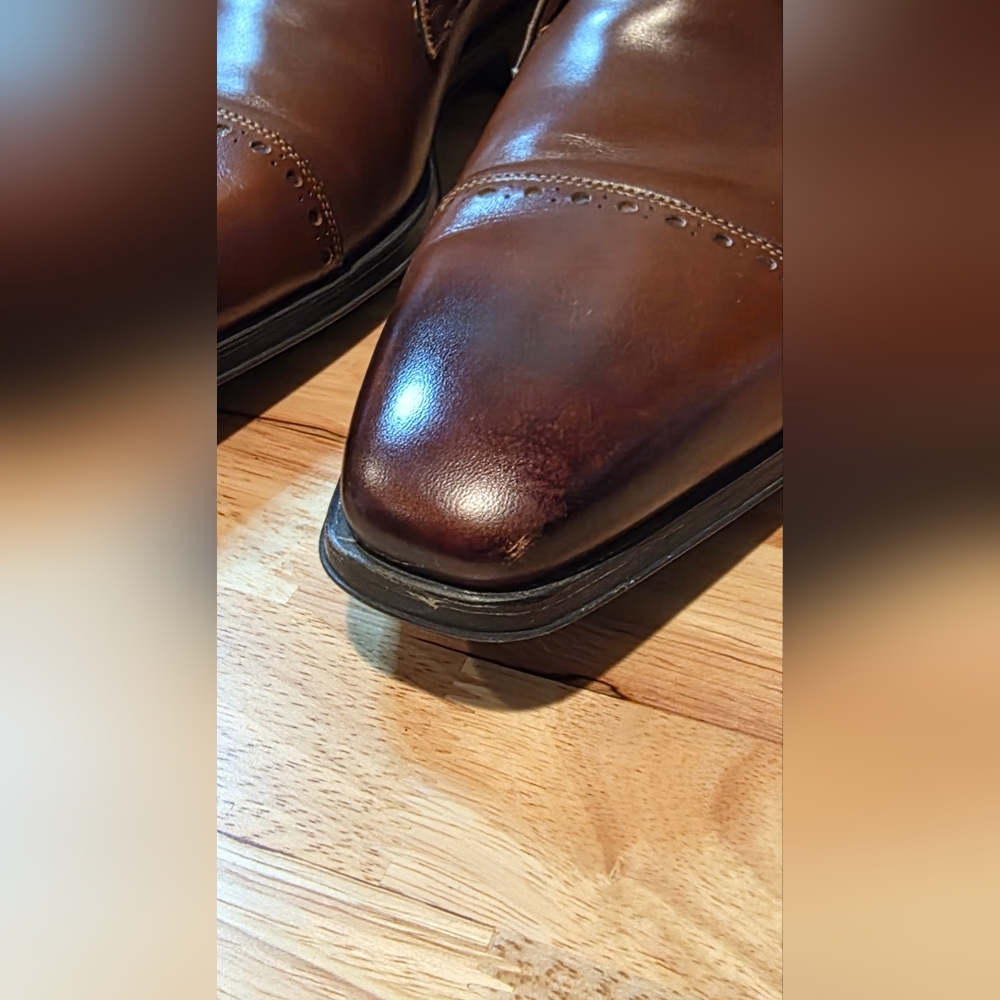 Magnanni Men’s Cap Toe Derby / Chukka Oxford – Cognac – New Without Box 13 - Picture 6 of 7